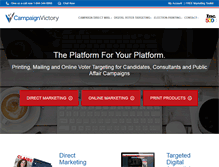 Tablet Screenshot of campaignvictory.com